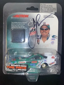 John Force Signed Funny Car 1:48 #’d /5,136 + Race car Used Tire - Picture 1 of 1