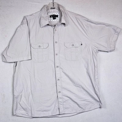Camisa Rocawear Para Hombre Talla 4XL Calce Clásico Crema Manga Corta Abotonada 64866 Foto 1 de 4