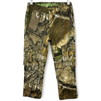 Pantalones Realtree Jóvenes Niños Camuflados Carga Caza Senderismo Exterior Talla M/8 APX Marrón Foto 1 de 4