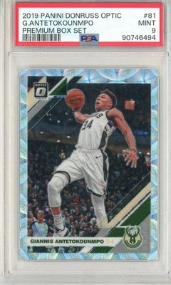 2019 Panini Donruss Optic Premium Box Set Prizm /249 Giannis Antetokounmpo PSA 9 - Image 1 of 2