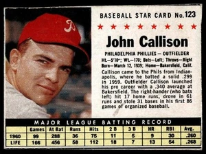 1961 Post Müsli (F278-33) #123 John Callison - Bild 1 von 2