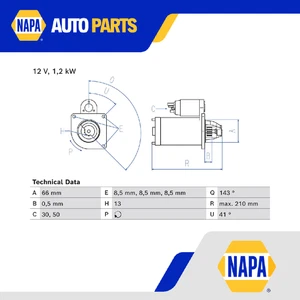 Starter Motor fits BMW 216 F45, F46 1.5 14 to 18 B38A15A Manual Transmission New - Picture 1 of 7