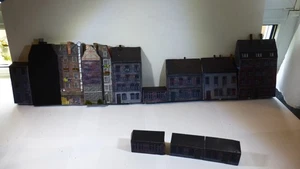 Relief Häuser aus Papier, Rückwand für die Modellbahn - Bild 1 von 9