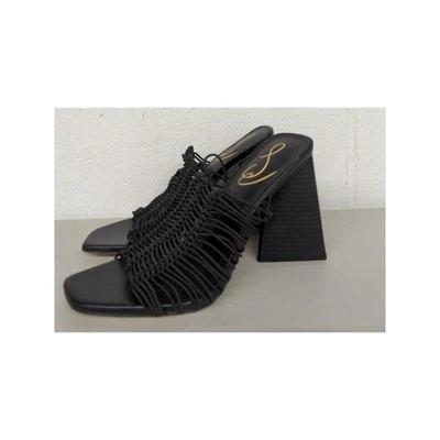 Nuevas Sandalias Mules Con Tacón Block Sam Edelman Talla 51/2 Laurette Con Tiras - Imagen 1 de 4