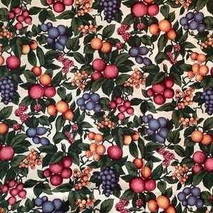 Hoffman International Fruit Countryside Cotton Fabric 1 Yard 44” Wide - Picture 1 of 3