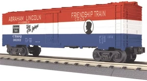MTH 30-7834 Burlington Modern Reefer Car Abraham Lincoln Friendship Train - Picture 1 of 19