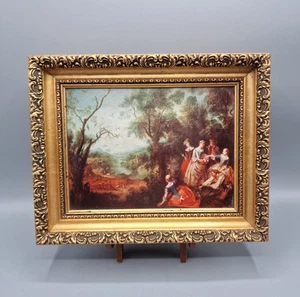 Vintage Le Printemps von Nicolas Lancret Lithographie Kunstdruck französisches Rokoko Repro - Bild 1 von 17
