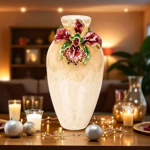 Jay Strongwater Audra Orchid Mini Vase SDH6594-271 - Picture 1 of 2
