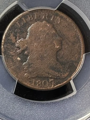 1807 Half Cent PCGS Good Details US Half Cent Coin! - Image 1 of 4