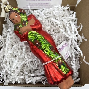 Ornaments to Remember • Big Island Girl • Hand Blown Glass Hula Girl Ornament - Picture 1 of 11