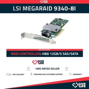 LSI MEGARAID 9340-8i PCI-e RAID Controladora HBA SAS 12GB/s - Bild 1 von 5