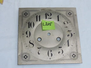 u215 altes eckiges Zifferblatt Jugendstil Wanduhr Hängeuhr moderne Uhr m.Platine - Bild 1 von 3