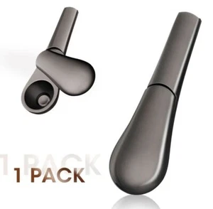 Small Silver Foldable Smoking Pipe Tobacco Herb Portable Metal Pocket Siz - Bild 1 von 6
