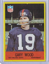 1967 Philadelphia Football GARY WOOD Card # 131 GIANTS