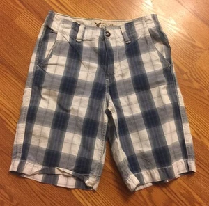 American Eagle Linger Length Shorts Size 30 Blue White  - Picture 1 of 5