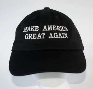 Make America Great Again schwarzer Hut mit verstellbarer Schnalle hinten - Bild 1 von 9