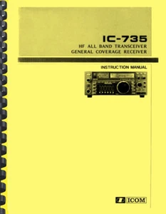 Icom IC-735 IC735 Transceiver OWNER'S INSTRUCTION MANUAL - Picture 1 of 4