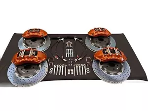 R35 GTR brake kit to suit Skyline R32 R33 R34 - Cross Drilled Discs - Picture 1 of 22