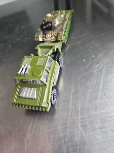 Vintage Matchbox 1974 Battlekings K-106 Tank Transporter & Armored DIV. Tank - Bild 1 von 23