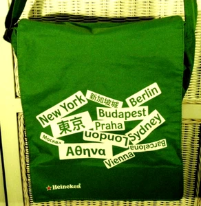 HEINEKEN Umhängetasche biergrün verstellbarer Riemen Weltstädte - Bild 1 von 4