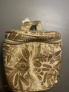 Talbot’s cosmetics bag - gold brocade - NEW - Picture 1 of 7