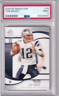 2009 SP Signature #16 Tom Brady Graded PSA 9 MINT - Image 1 of 2