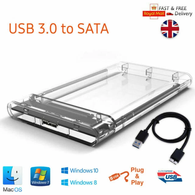 Storite 2.5 Inch SATA to USB 3.0 External Hard Drive Enclosure