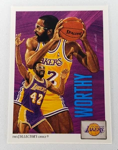 1991-92 Upper Deck Basketball James Worthy Checklist #85 Los Angeles Lakers HOF - Picture 1 of 2