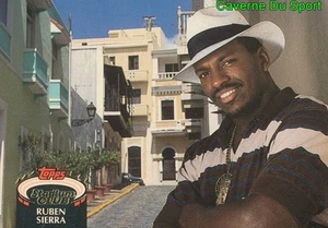 387 RUBEN SIERRA TEXAS RANGERS TOPPS BASEBALL CARD STADIUM CLUB 1992 - Bild 1 von 2