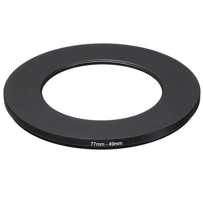 Anillo reductor de metal 77 mm-49 mm Lente de cámara Filtro adaptador Anillo Filtro de aluminio Foto 1 de 4