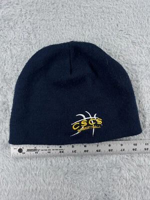 Христианская баскетбольная шапочка Colorado Springs Beanie Toque Youth OS синяя вязаная акриловая - Изображение 1 из 4