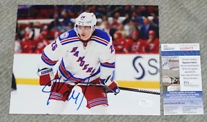 JIMMY VESEY #26 Signed NY RANGERS Hockey 8x10 Photo JSA Signature Debut COA SD71 - Picture 1 of 1
