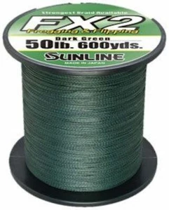 Sunline FX2 Braid - 600 Yard Spule 50 Pfund - grün - Bild 1 von 1