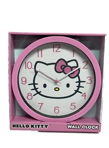 Hello Kitty Wanduhr rosa Rahmen 10" Analog Wanduhr - Bild 1 von 10