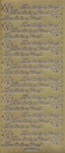 Zier-Sticker-Bogen-Herzlichen Dank-gold oder silber-0277 - Bild 1 von 3