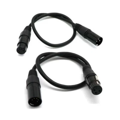 DMX  Cables Wires with 5-Pin Signal XLR Male to 3-Pin XLR - Image 1 of 4