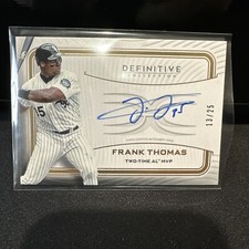 Frank Thomas 2023 Topps Definitive 13/25 Legendary On Card Autograph
