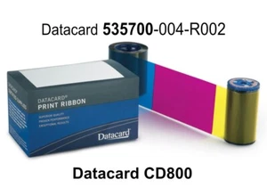 Ruban couleur Datacard 535700-004-R002 YMCK 500 im. Remplace 535000-003 CD800 LA - Photo 1/1