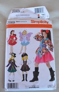 2011 patrón de simplicidad #2069 disfraces para niña tallas: 7 8 10 12 14 diseño 5 sin cortar - Imagen 1 de 10