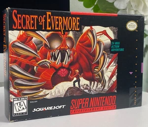 Secret Of Evermore Nintendo SNES Exzellenter Sammler-Zustand NTSC (English Ed.) - Bild 1 von 11