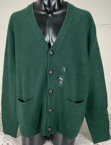 Polo Ralph Lauren Wool Cashmere Blend Cardigan Sweater 2XL Green $268 - Picture 1 of 8