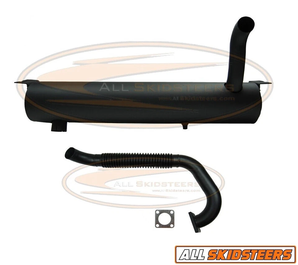 For Bobcat Skid Steer Insulated Spark Arrestor Muffler with Flex Pipe / Gasket - Изображение 1 из 1