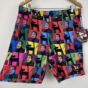 Mambo Mens Joker Board Shorts Marvel Collab Size M or 34 BNWT Retro Beach - Picture 1 of 13