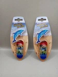 2 Stück Spiegel hängend Auto Lufterfrischer 2er Pack tropische Früchte Delfin & Sandale - Bild 1 von 7