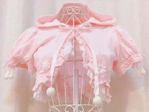 Angelic Pretty Bolero Pink Gothic Lolita Fashion Shirt Blouse Used JAPAN - Picture 1 of 4