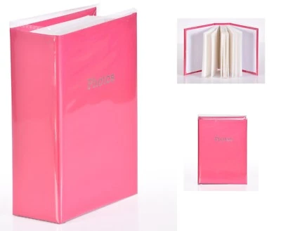 6'' x 4'' Slipin Photo Album Holds 120 Photos Photography Storage - PINK - Image 1 of 4