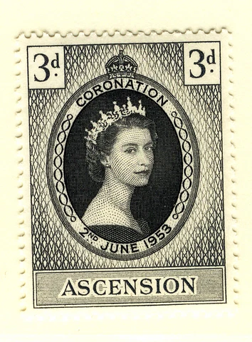 ASCENSION 1953 CORONATION  MNH Cover