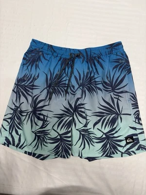Bañador de voleibol mezcla diaria estampado floral azul claro plateado rápido para hombre talla M Foto 1 de 4