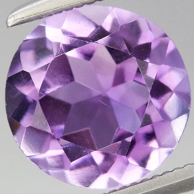 Piedra preciosa amatista 1,88 quilates ancho 8,1 mm redonda natural púrpura uruguayo - sin calefacción Foto 1 de 4