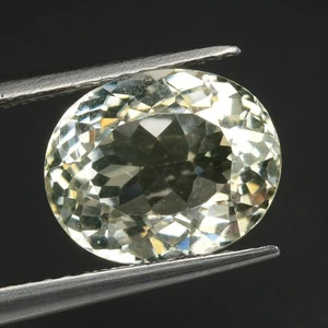 3.37Ct Sparkling Perfect Oval 10.2 x 8.2 MM 100% Natural Yellow Pakistan Kunzite - Picture 1 of 5